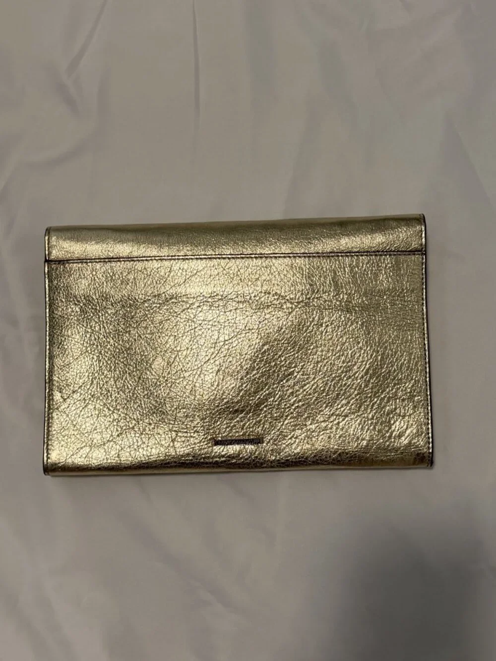 Rebecca Minkoff Gold Envelope Clutch / Cross Body Bag